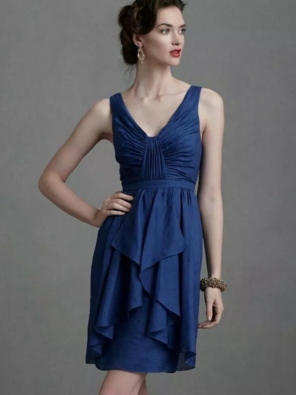 •BHLDN — Quillaree• Blue Dress